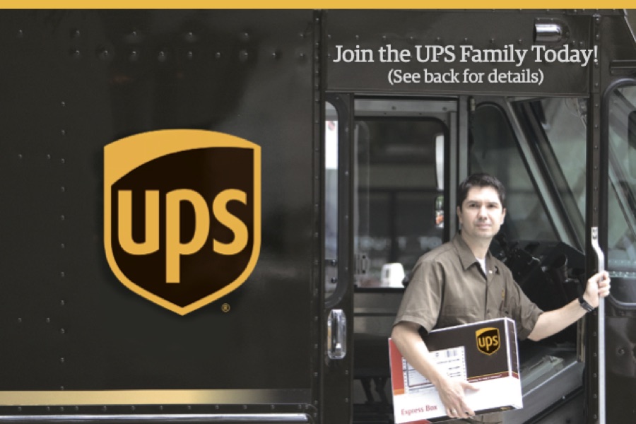 UPS recruiting postcard front